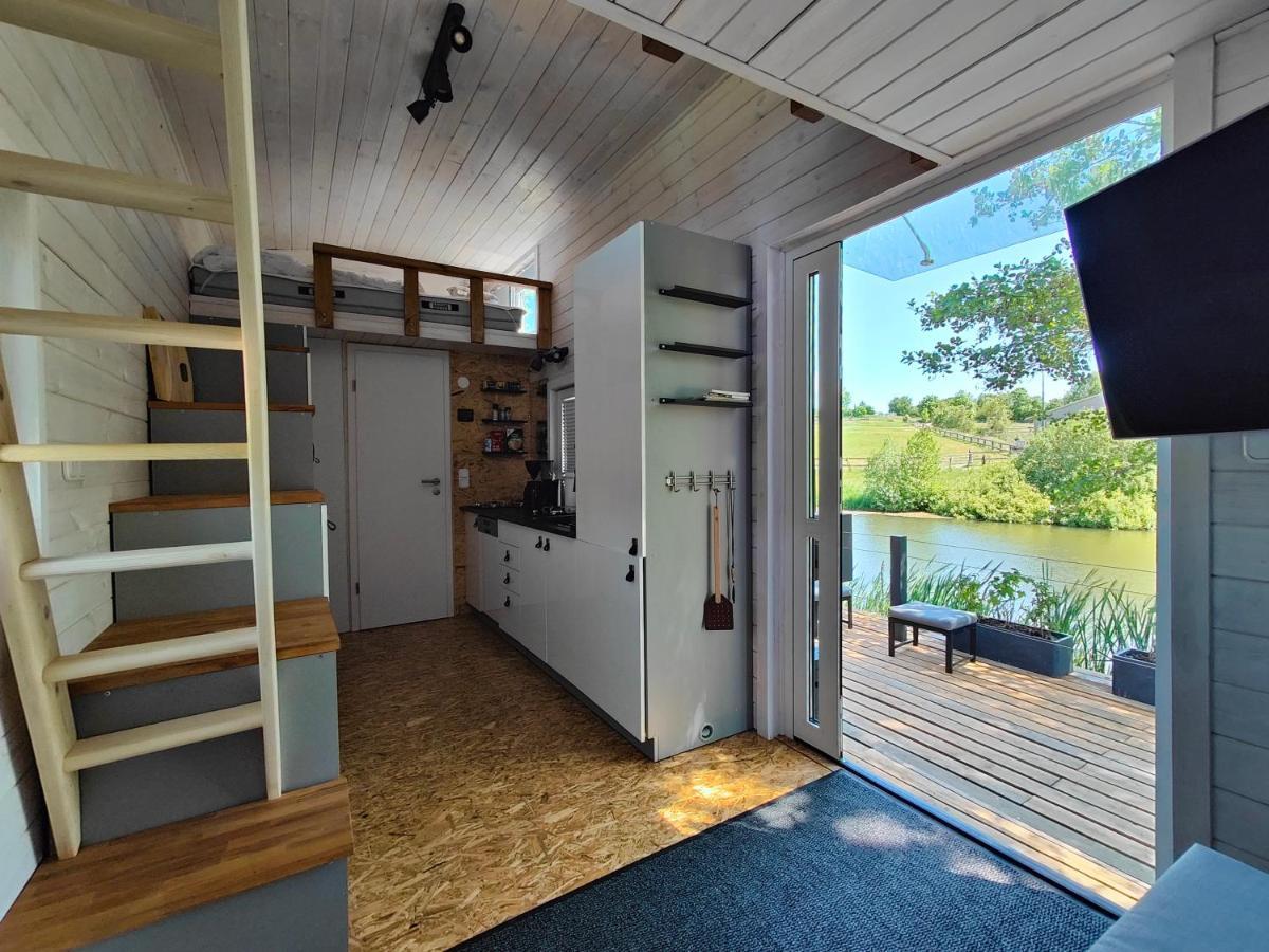 Tinyhousebeidresden 1 - Direkt Am Naturteich - Naehe Saechsische Schweiz, Dresden Grossharthau ภายนอก รูปภาพ